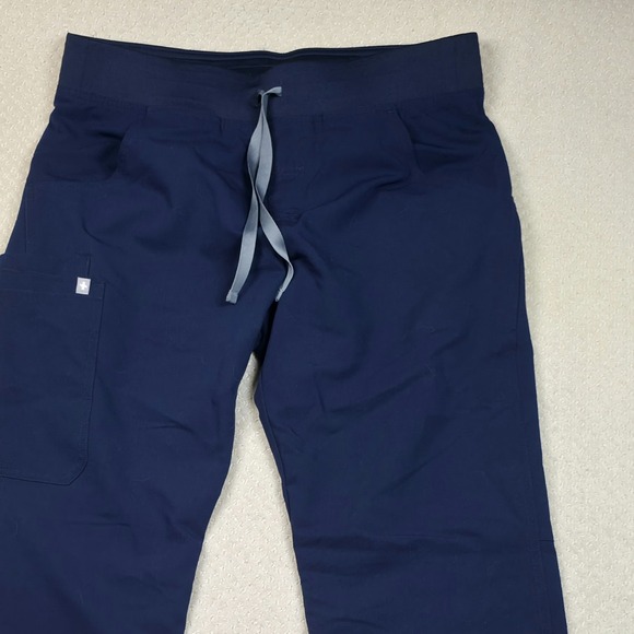 FIGS Kade Straight Leg Scrub Pants Womens M Medium Navy Blue Medical Nurse FIONx - Picture 6 of 13
